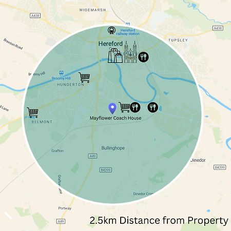 Hereford - Mayflower Coach House, Modern 2 Bedroom Property With Parking, Located South Of Hereford City, Suitable For Small Family, Couple Or Contractors - Sleeps Up To 5 Guests - Hosted By Rentmyhouse Bagian luar foto